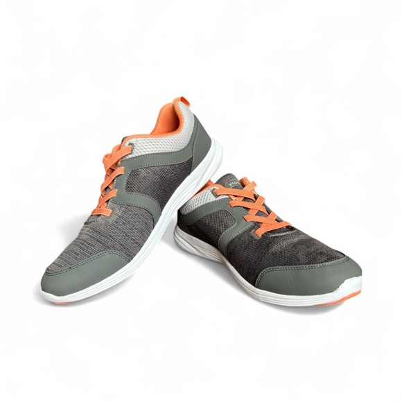 Vionic Agile Malta Women’s Gray and Orange Athletic Shoes Size 11 - Picture 1 of 7